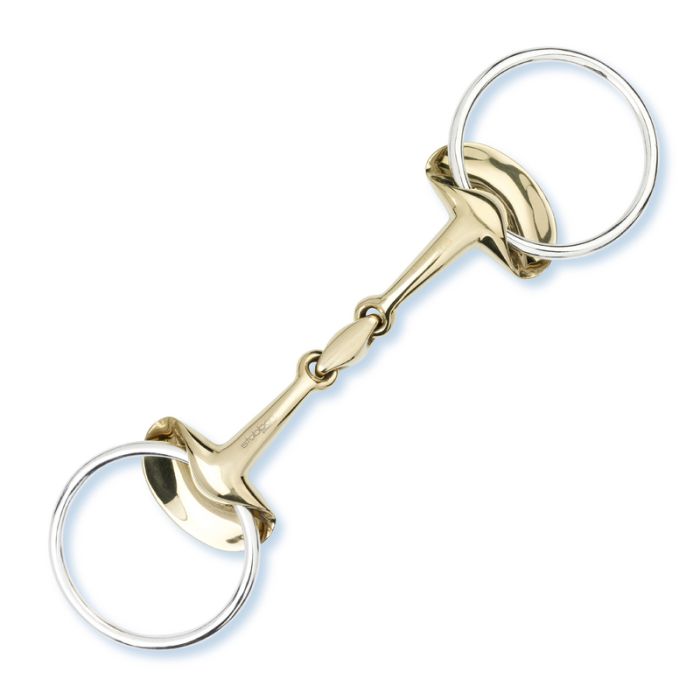 Stubben Golden Wings Snaffle Bit- Double Broken