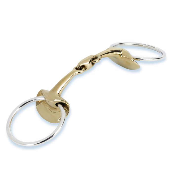 Stubben Golden Wings Snaffle Bit- Double Broken