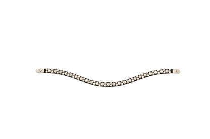 Stubben Bling Magic Tack Browband- Long Curved Mixed Crystals